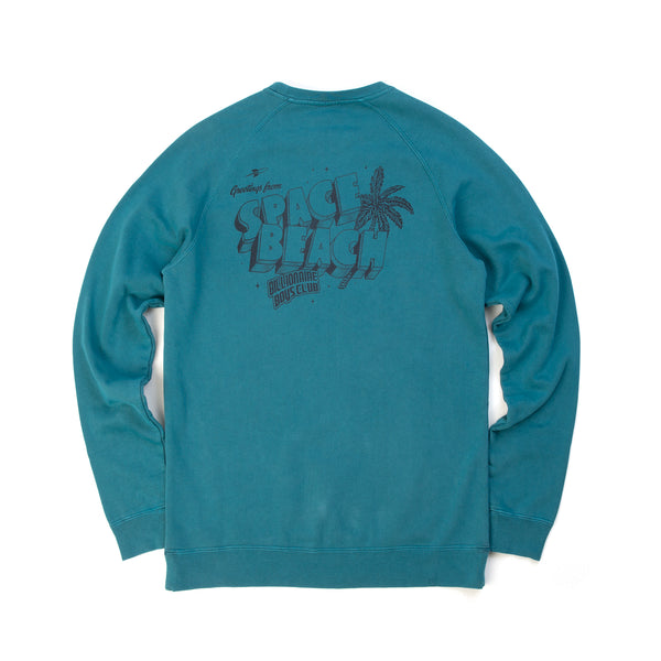 Billionaire Boys Club | Flying B Overdye Crewneck Teal - Concrete