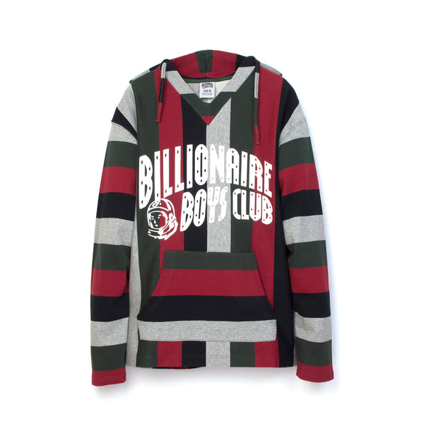 Billionaire Boys Club | Baja Print Pop-Over Hood Multi Striped - Concrete