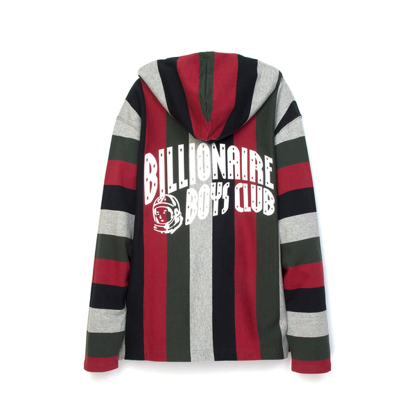 Billionaire Boys Club | Baja Print Pop-Over Hood Multi Striped - Concrete