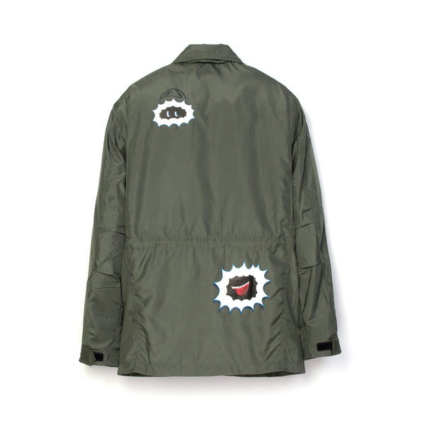 Billionaire Boys Club | Technical Nylon Military Jacket Olive - Concrete