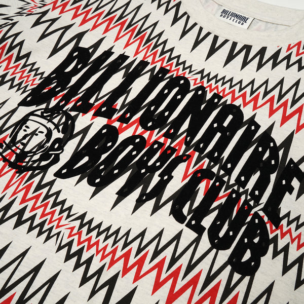 Billionaire Boys Club | Soundwave Arch Logo T-Shirt White Marl - Concrete