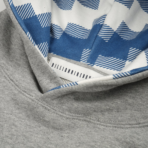 Billionaire Boys Club | Digi Check Fill Popover Hood Heather Grey - Concrete