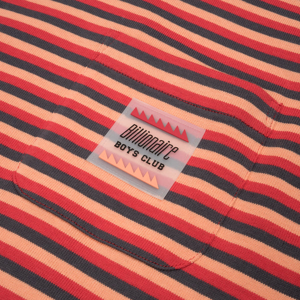 Billionaire Boys Club | Striped Pocket T-Shirt Red - Concrete