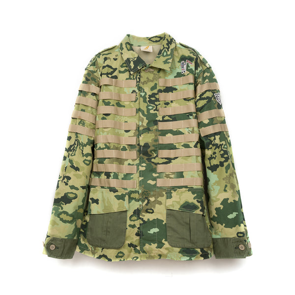 Billionaire Boys Club | Molle System Heavy Military Jacket Green - Concrete