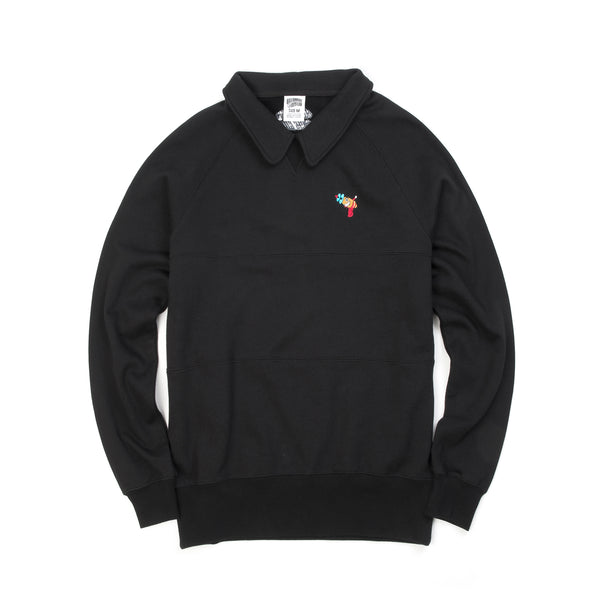 Billionaire Boys Club | Raygun Collared Crewneck Black - Concrete