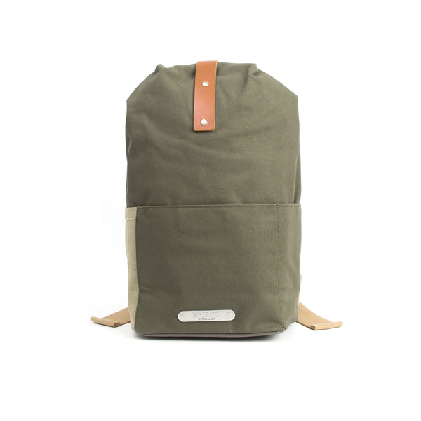 Brooks England Dalston Utility Knapsack Small (12Lt) Green Fleck - Concrete