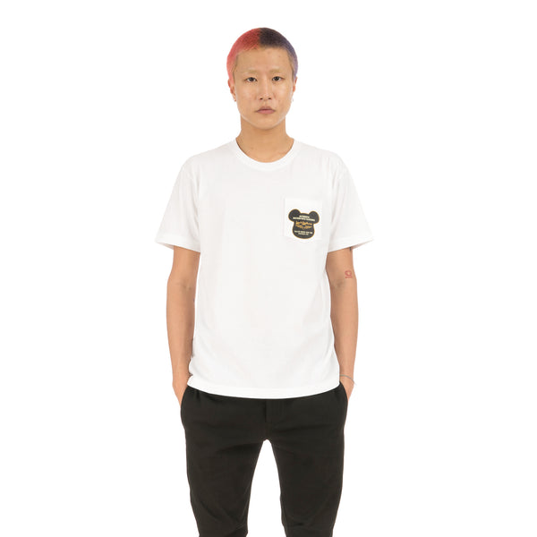 BE@RBRICK | x Lewis Leathers BE@R Tee White - Concrete
