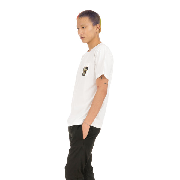 BE@RBRICK | x Lewis Leathers BE@R Tee White - Concrete