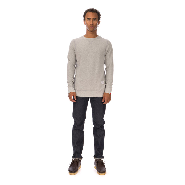 Bedwin & The Heartbreakers | L/S C-Neck Sweat 'Lou' Light Grey - Concrete