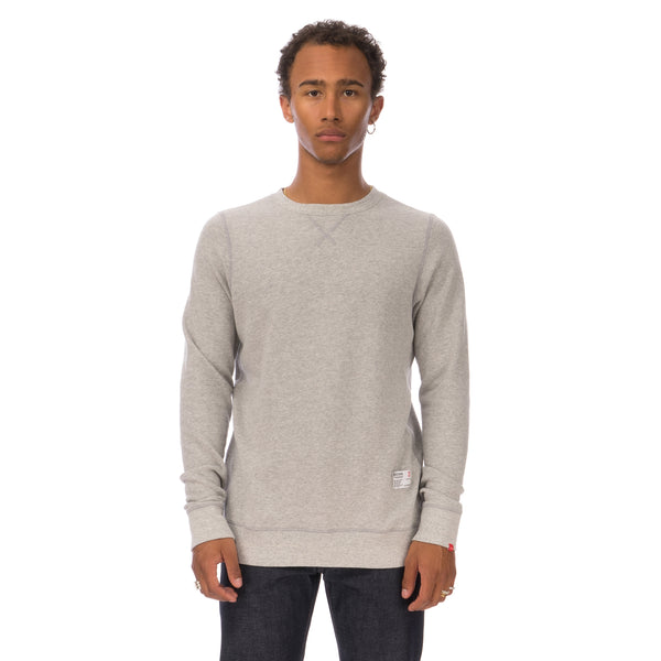 Bedwin & The Heartbreakers | L/S C-Neck Sweat 'Lou' Light Grey - Concrete