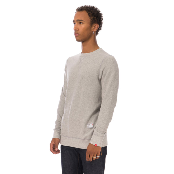 Bedwin & The Heartbreakers | L/S C-Neck Sweat 'Lou' Light Grey - Concrete