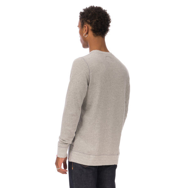 Bedwin & The Heartbreakers | L/S C-Neck Sweat 'Lou' Light Grey - Concrete
