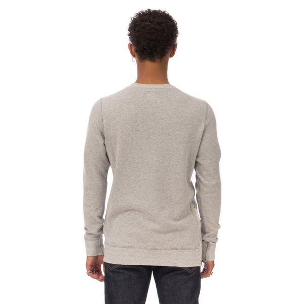 Bedwin & The Heartbreakers | L/S C-Neck Sweat 'Lou' Light Grey - Concrete