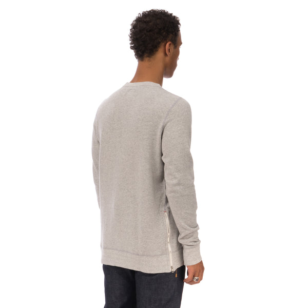 Bedwin & The Heartbreakers | L/S C-Neck Sweat 'Lou' Light Grey - Concrete