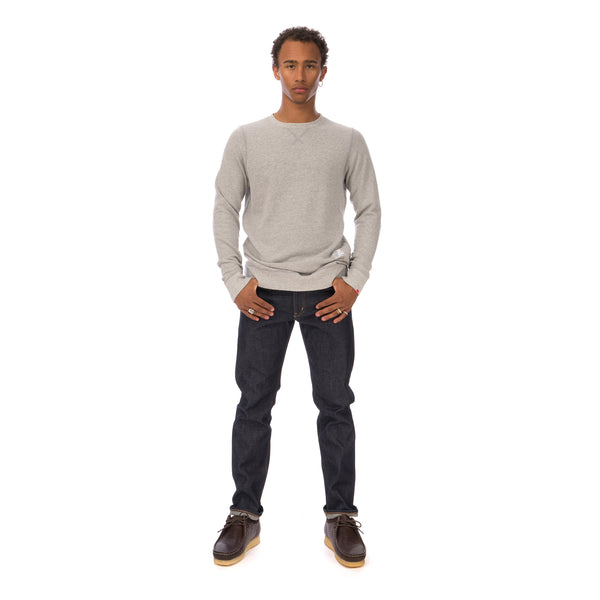 Bedwin & The Heartbreakers | L/S C-Neck Sweat 'Lou' Light Grey - Concrete
