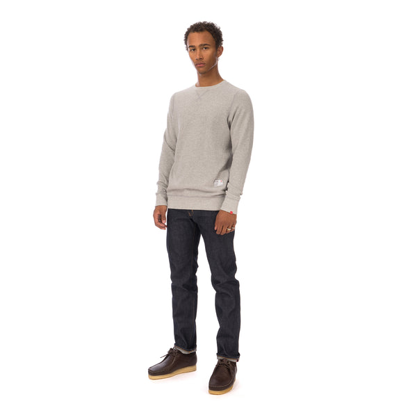 Bedwin & The Heartbreakers | L/S C-Neck Sweat 'Lou' Light Grey - Concrete