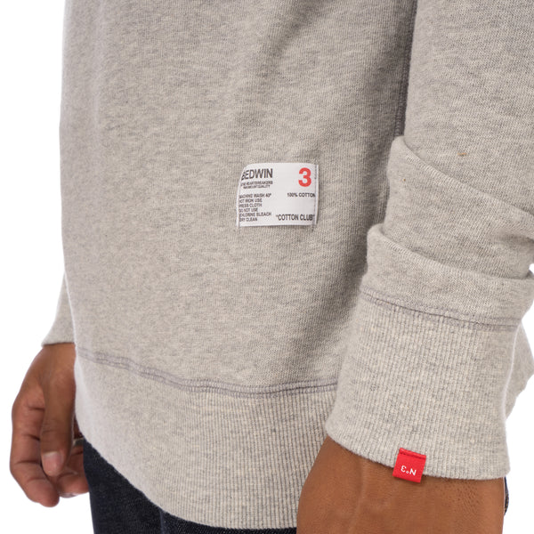 Bedwin & The Heartbreakers | L/S C-Neck Sweat 'Lou' Light Grey - Concrete