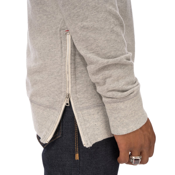Bedwin & The Heartbreakers | L/S C-Neck Sweat 'Lou' Light Grey - Concrete
