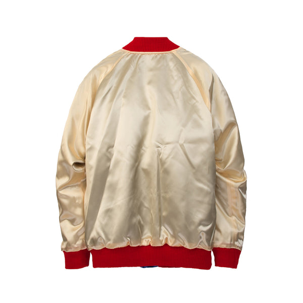 Bedwin & The Heartbreakers | 'McKnight' Reversible Souvenir Jacket Blue - Concrete