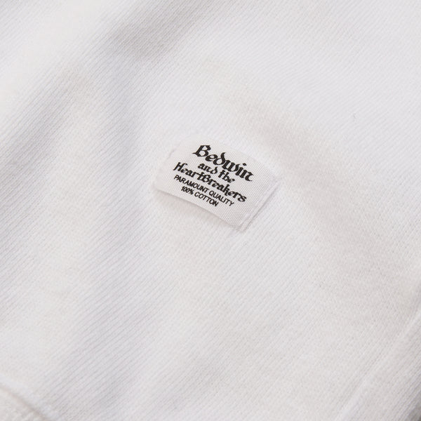 Bedwin & The Heartbreakers | 'Bradbury' 7/S Crew Neck Sweat White - Concrete