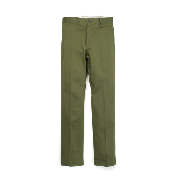 Bedwin & The Heartbreakers | 'Joe' 10/L Chino Stretch Pants Olive - Concrete