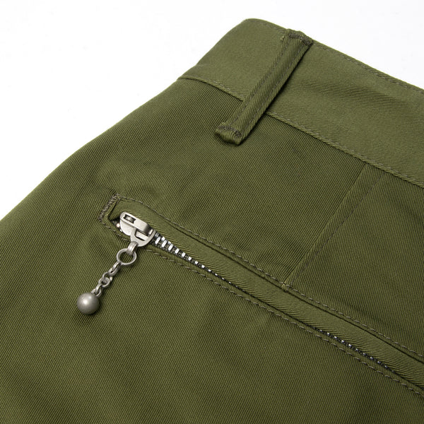 Bedwin & The Heartbreakers | 'Joe' 10/L Chino Stretch Pants Olive - Concrete