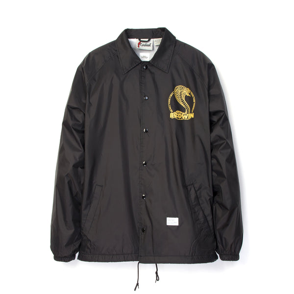 Bedwin & The Heartbreakers | 'Jill' L/S Coach Jacket Black - Concrete