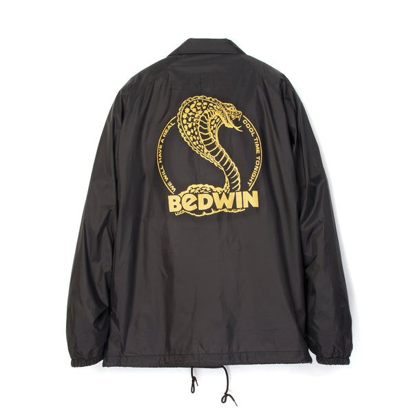 Bedwin & The Heartbreakers | 'Jill' L/S Coach Jacket Black - Concrete