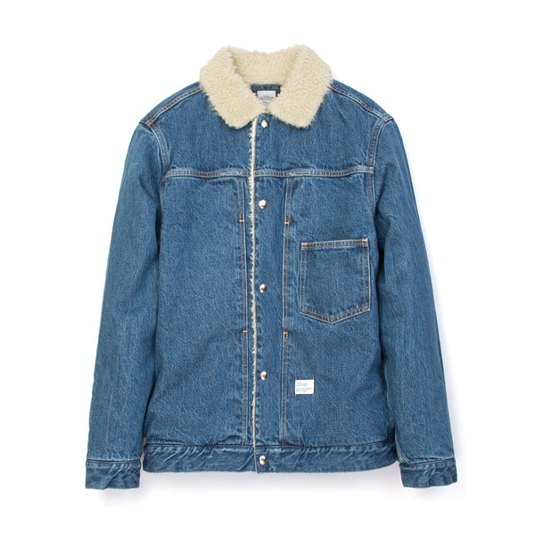 Bedwin & The Heartbreakers | 'Goodman' L/S Denim Boa Jacket FD Indigo - Concrete