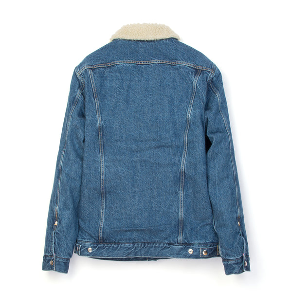 Bedwin & The Heartbreakers | 'Goodman' L/S Denim Boa Jacket FD Indigo - Concrete