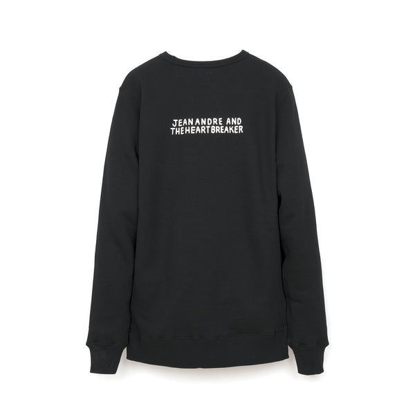 Bedwin & The Heartbreakers | 'Lou' L/S C-Neck Sweat Black - Concrete