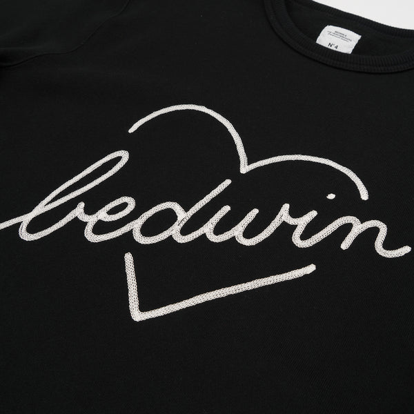 Bedwin & The Heartbreakers | 'Lou' L/S C-Neck Sweat Black - Concrete