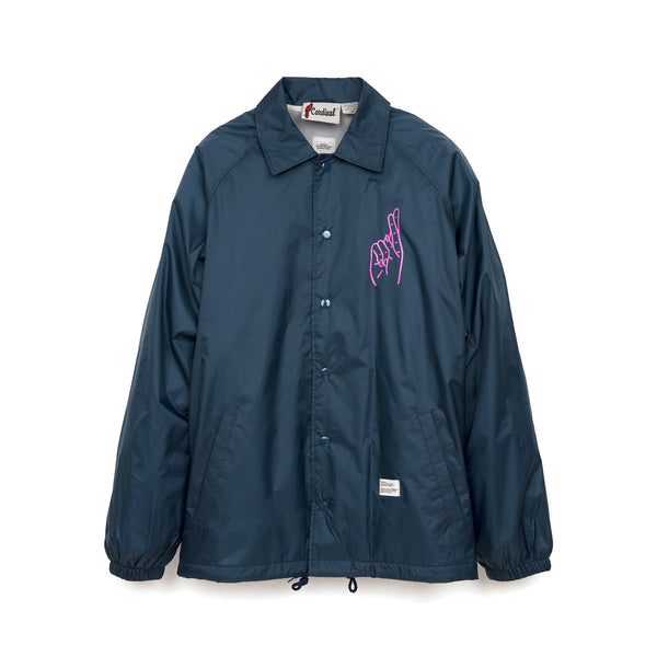 Bedwin & The Heartbreakers | 'Jill' L/S Coach Jacket Navy - Concrete