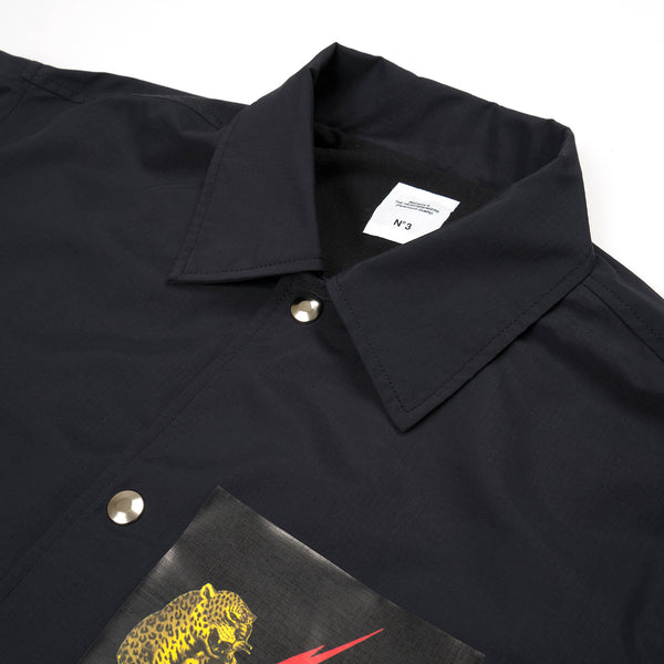 Bedwin & The Heartbreakers | 'Jill' Coaches Jacket Black - Concrete