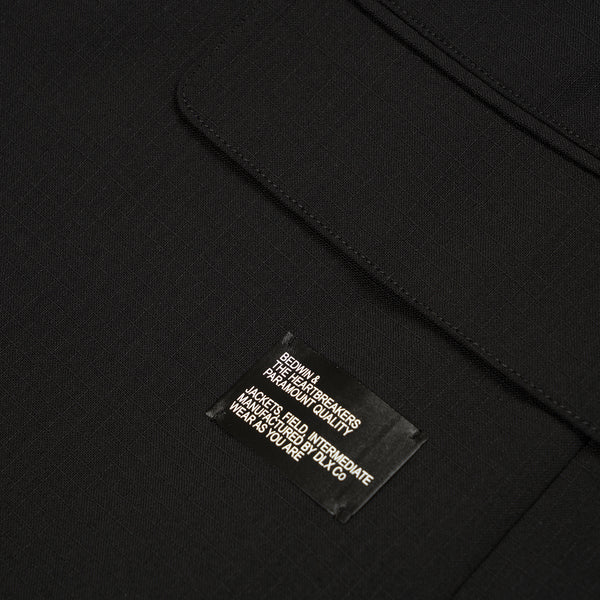 Bedwin & The Heartbreakers | 'Michael' 3B Cordura Wool Tylor Jacket Black - Concrete
