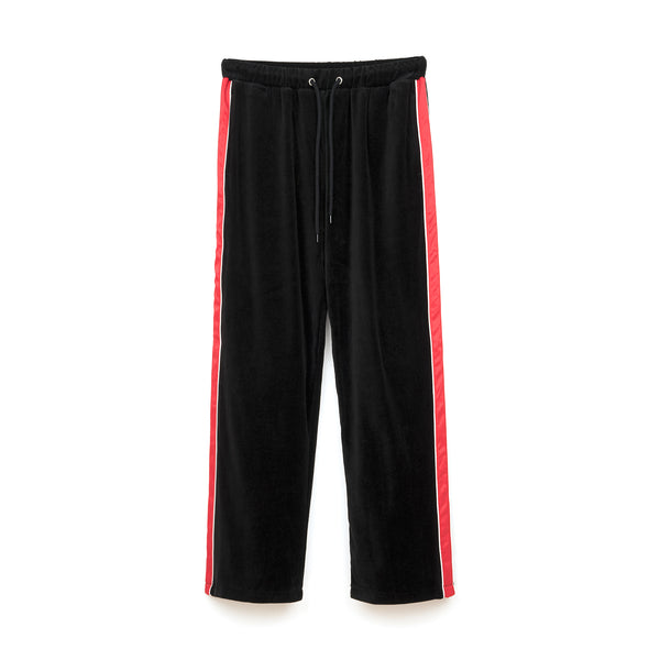 Bedwin & The Heartbreakers | 'Thomas' 10/L Velour Pants Black - Concrete