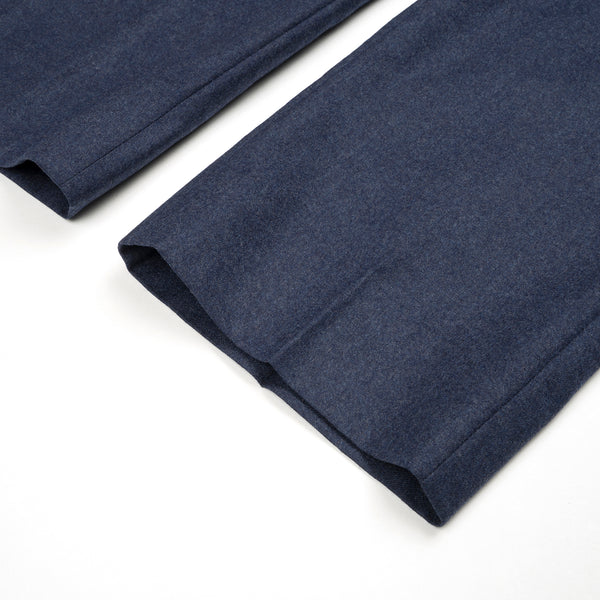 Bedwin & The Heartbreakers | 'Jessee' 9/L Wool Pants Navy - Concrete