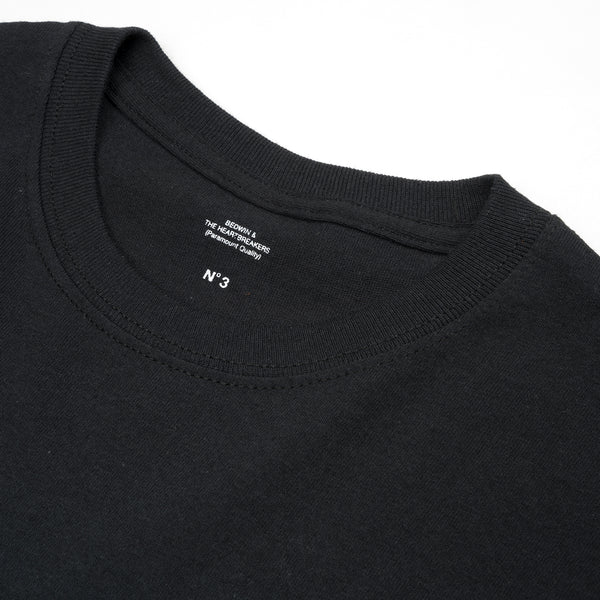 Bedwin & The Heartbreakers | 'Robin' S/S Photo Print T-Shirt Black - Concrete