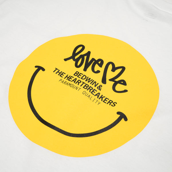Bedwin & The Heartbreakers | 'Curtis' S/S Print Pocket T-Shirt White - Concrete