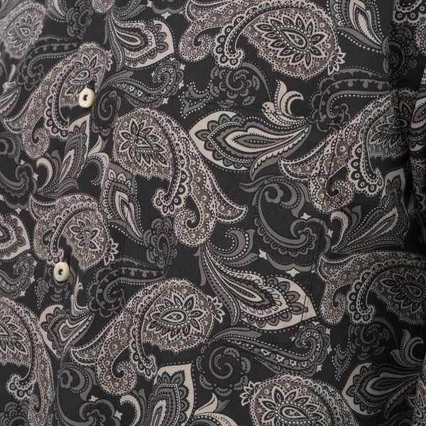 Bedwin & The Heartbreakers | 'Bob' Long Sleeve OG Bandana Work Shirt Black - Concrete