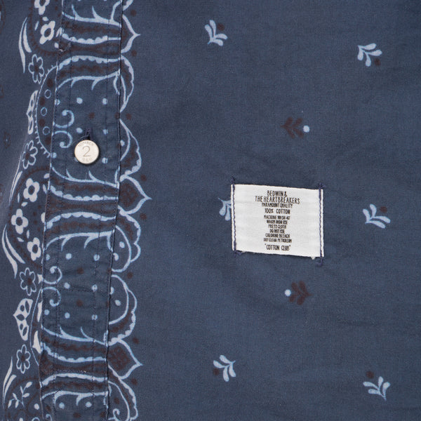 Bedwin & The Heartbreakers | 'Brian' Long Sleeve B.D. OG Paisley Shirt Navy - Concrete