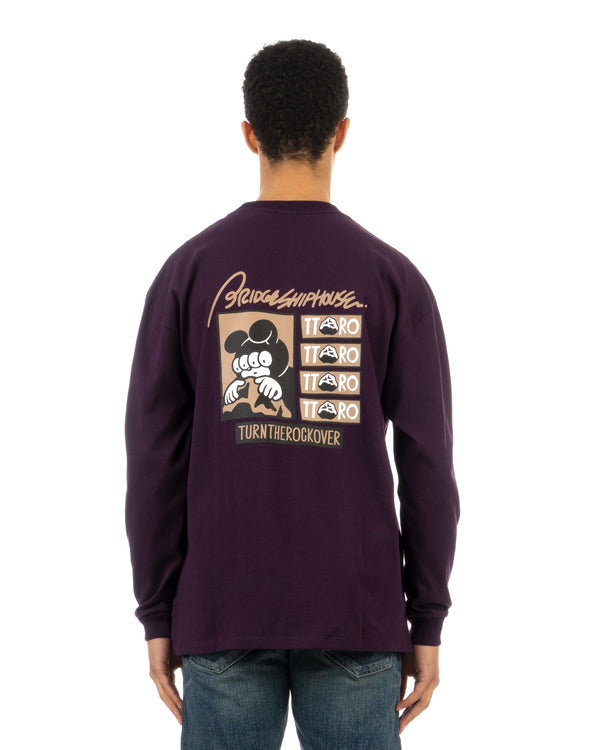 Medicom Toy | x Bridge Ship House Long T-Shirt Purple - Concrete