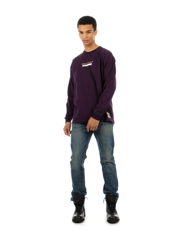 Medicom Toy | x Bridge Ship House Long T-Shirt Purple - Concrete
