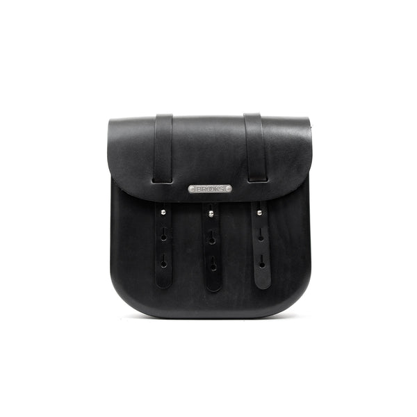 Brooks England B3 Leather Bag Black (large) - Concrete