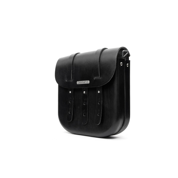 Brooks England B3 Leather Bag Black (large) - Concrete
