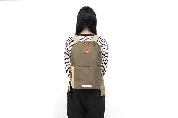Brooks England Dalston Utility Knapsack Small (12Lt) Green Fleck - Concrete