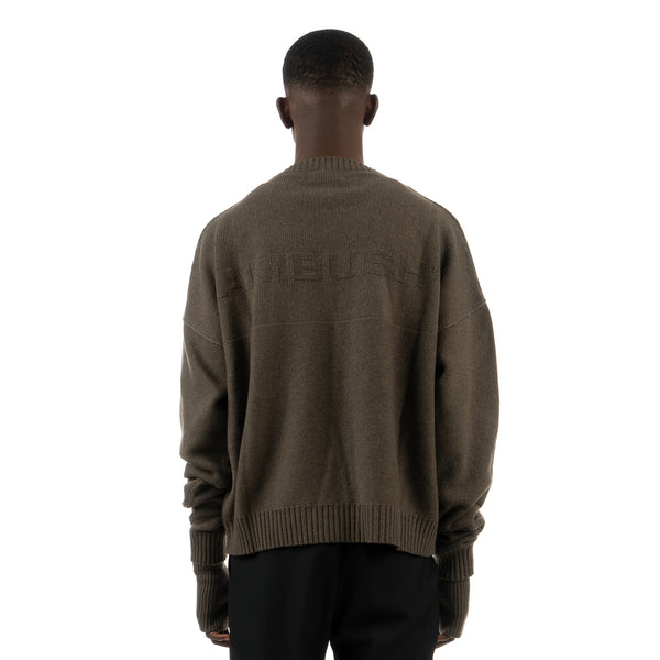 AMBUSH | Oversized Logo Knit Olivine - Concrete
