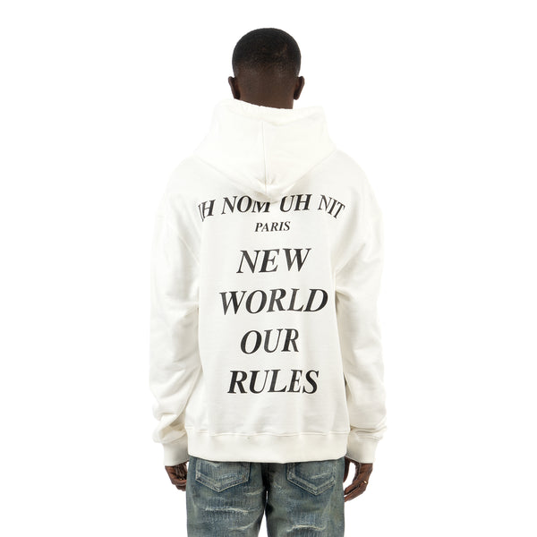 IH NOM UH NIT | New World Paint Hoodie Off White - Concrete