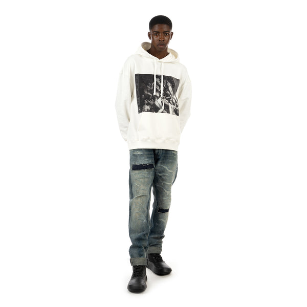 IH NOM UH NIT | New World Paint Hoodie Off White - Concrete