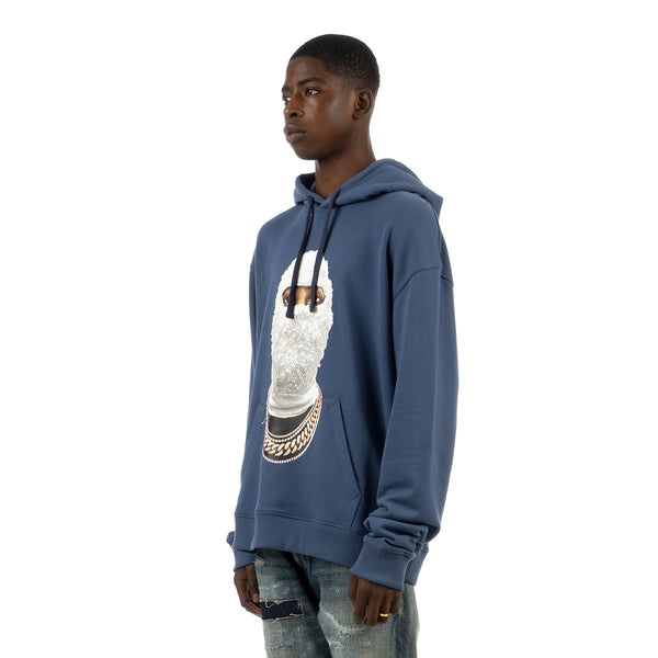 IH NOM UH NIT | Future Mask Hoodie Blue / Grey - Concrete